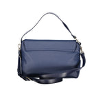 Valentino - Polished Textured Flap Shoulder Bag - Blue Mario Valentino