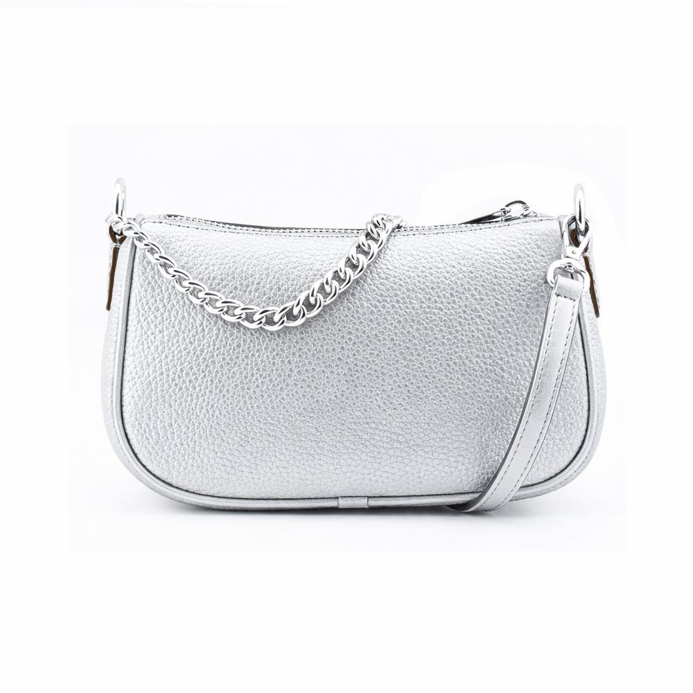 Michael Kors - Plush Faux Fur Chain Shoulder Bag - Grey Michael Kors