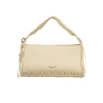 Desigual - Bohemian Braided Studded Shoulder Bag - Beige Desigual