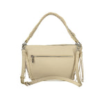 Desigual - Bohemian Studded Braided Handle Shoulder Bag - Beige Desigual