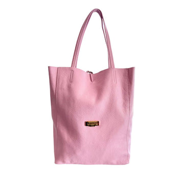 Baldinini Trend - Chic Pebbled Leather Shoulder Tote Bag - Pink Baldinini Trend