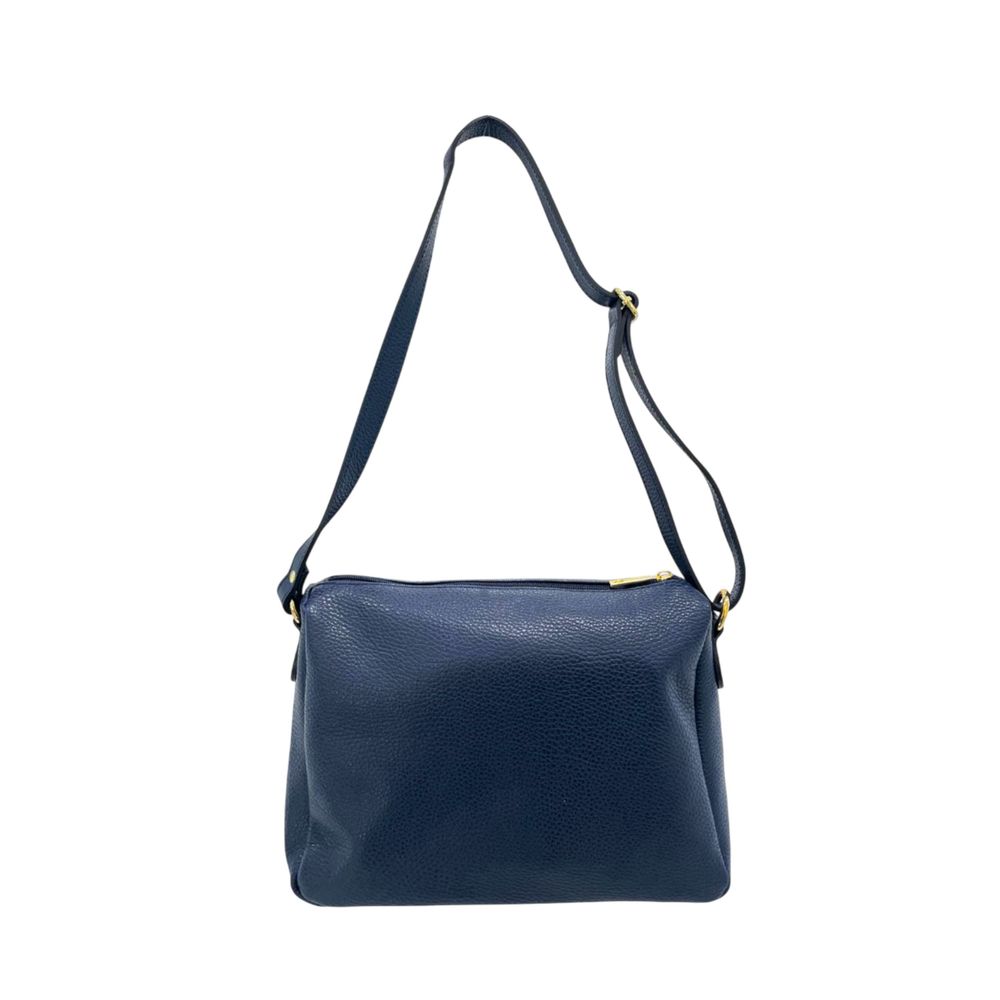 Baldinini Trend - Textured Cowhide Crossbody Bag - Blue Baldinini Trend