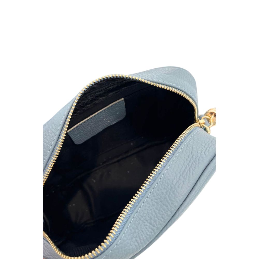 Baldinini Trend - Textured Cowhide Crossbody Bag with Fringe Tassel - Blue Baldinini Trend