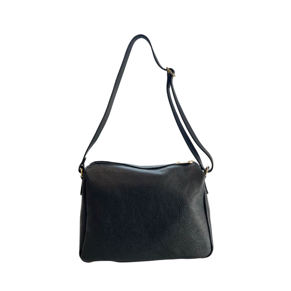 Baldinini Trend - Textured Cowhide Crossbody Bag - Black Baldinini Trend
