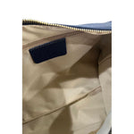 Baldinini Trend - Polished Blue Cowhide Convertible Clutch Bag - Blue Baldinini Trend