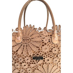 Baldinini Trend - Artistic Floral Openwork Basket Handbag - Brown Baldinini Trend