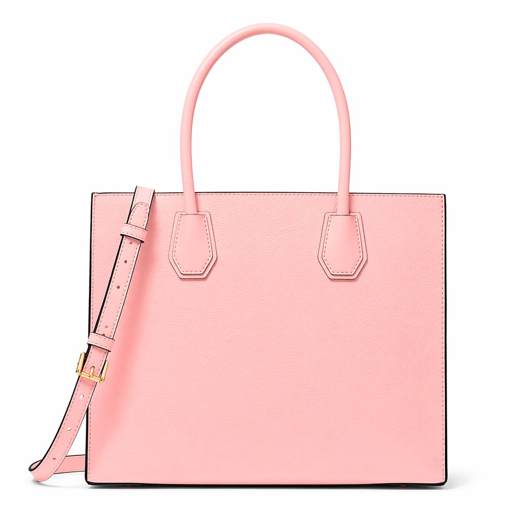 Michael Kors - Structured Saffiano Leather Tote Bag with Gold Hardware - Powder Blush Michael Kors
