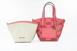 Michael Kors - Sophisticated Laser-Cut Monogram 2-in-1 Tote Crossbody - Tea Rose Michael Kors