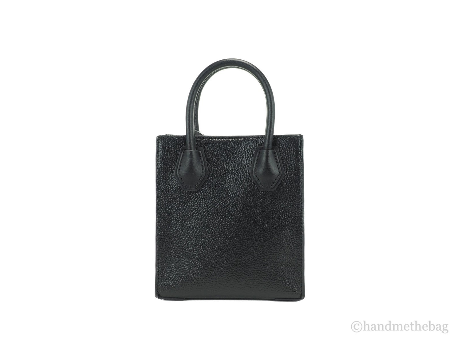 Michael Kors - Polished Textured Leather Mini Crossbody Bag - Black Michael Kors