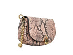 Michael Kors - Bold Pink Snake Print Small Messenger Crossbody Bag - Pink Snake Michael Kors