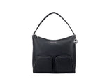 Michael Kors - Polished Pebble Leather Large Cargo Shoulder Bag - Black Michael Kors