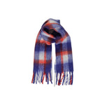 Only - Classic Checked Fringe Scarf - Purple Multi Only