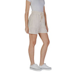 B.Young - Relaxed Drawstring Cotton Shorts - Beige B.Young