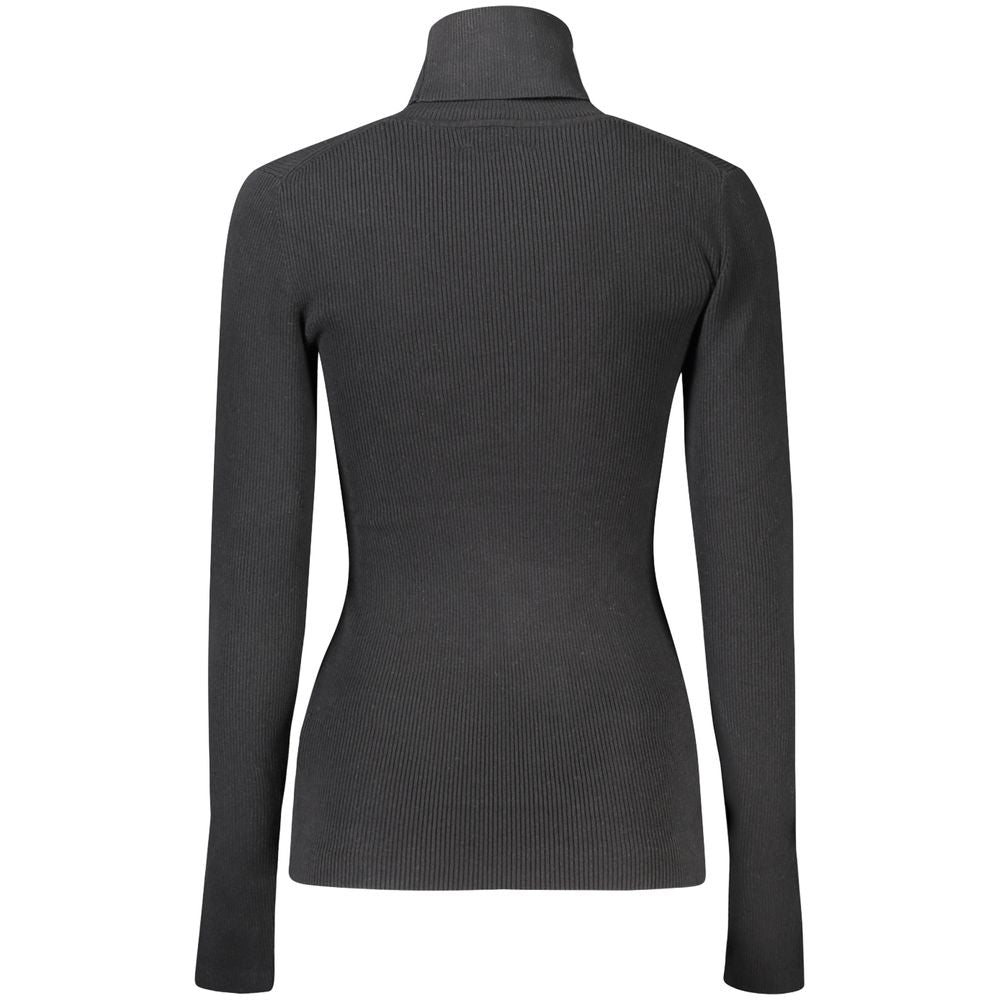 Calvin Klein - Sleek Ribbed Turtleneck Sweater - Black Calvin Klein