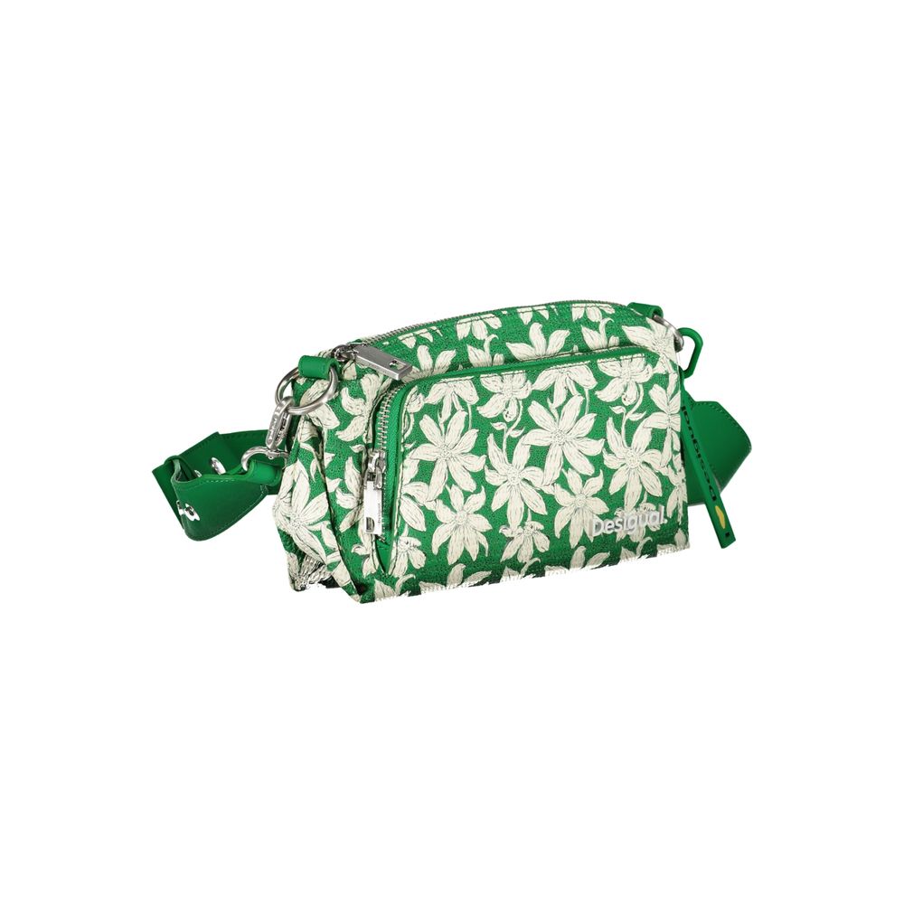 Desigual - Playful Floral Polyethylene Crossbody Bag - Green Desigual