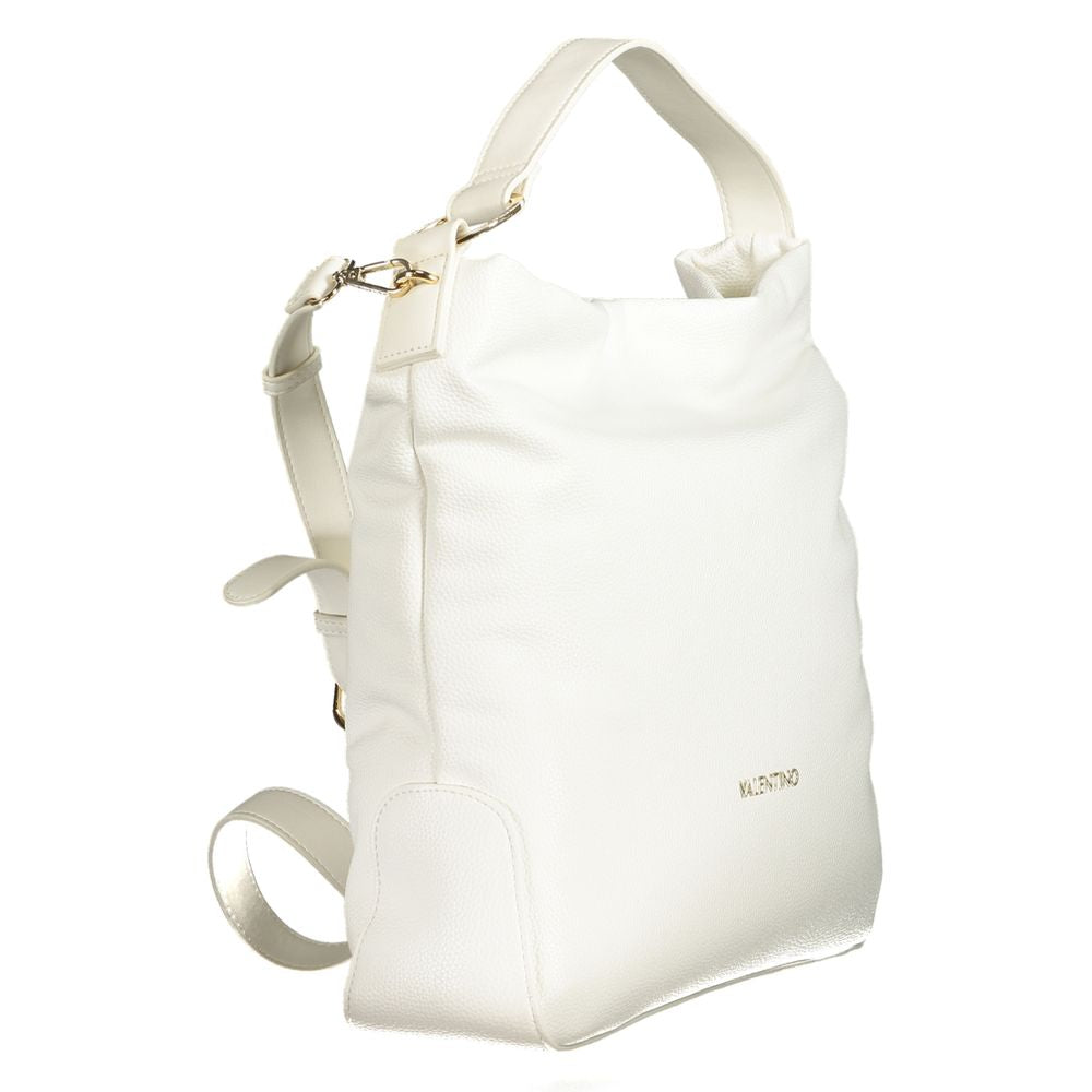 Valentino - Chic Polyethylene Structured Shoulder Bag - White Mario Valentino