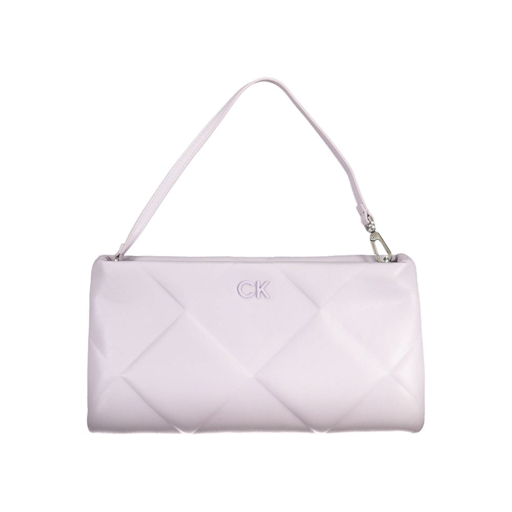 Calvin Klein - Quilted Logo Shoulder Bag - Purple Calvin Klein