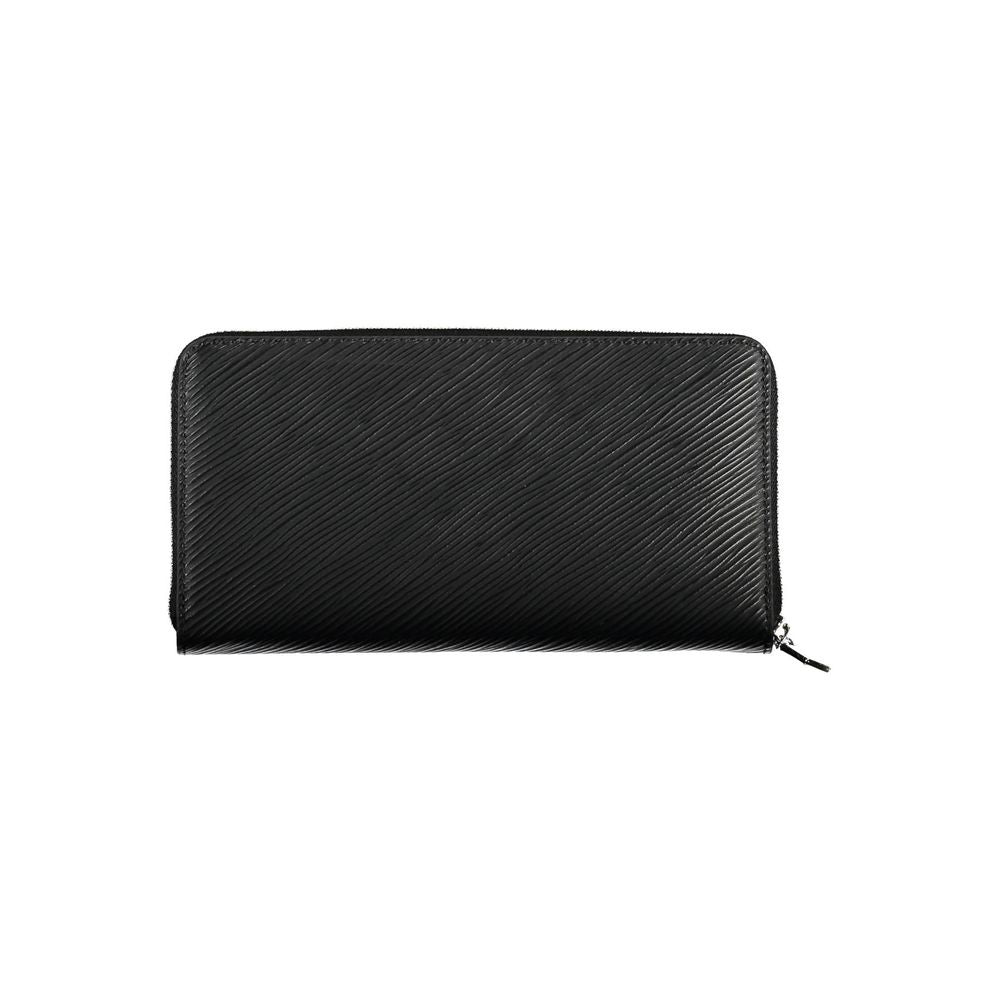 Calvin Klein - Sleek Textured Zip-Around Wallet with RFID Protection - Black Calvin Klein
