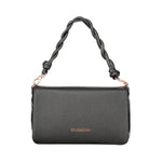 Valentino - Sleek Braided Handle Polyethylene Shoulder Bag - Black Mario Valentino