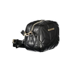Valentino - Sleek Geometric Quilted Polyethylene Shoulder Bag - Black Mario Valentino