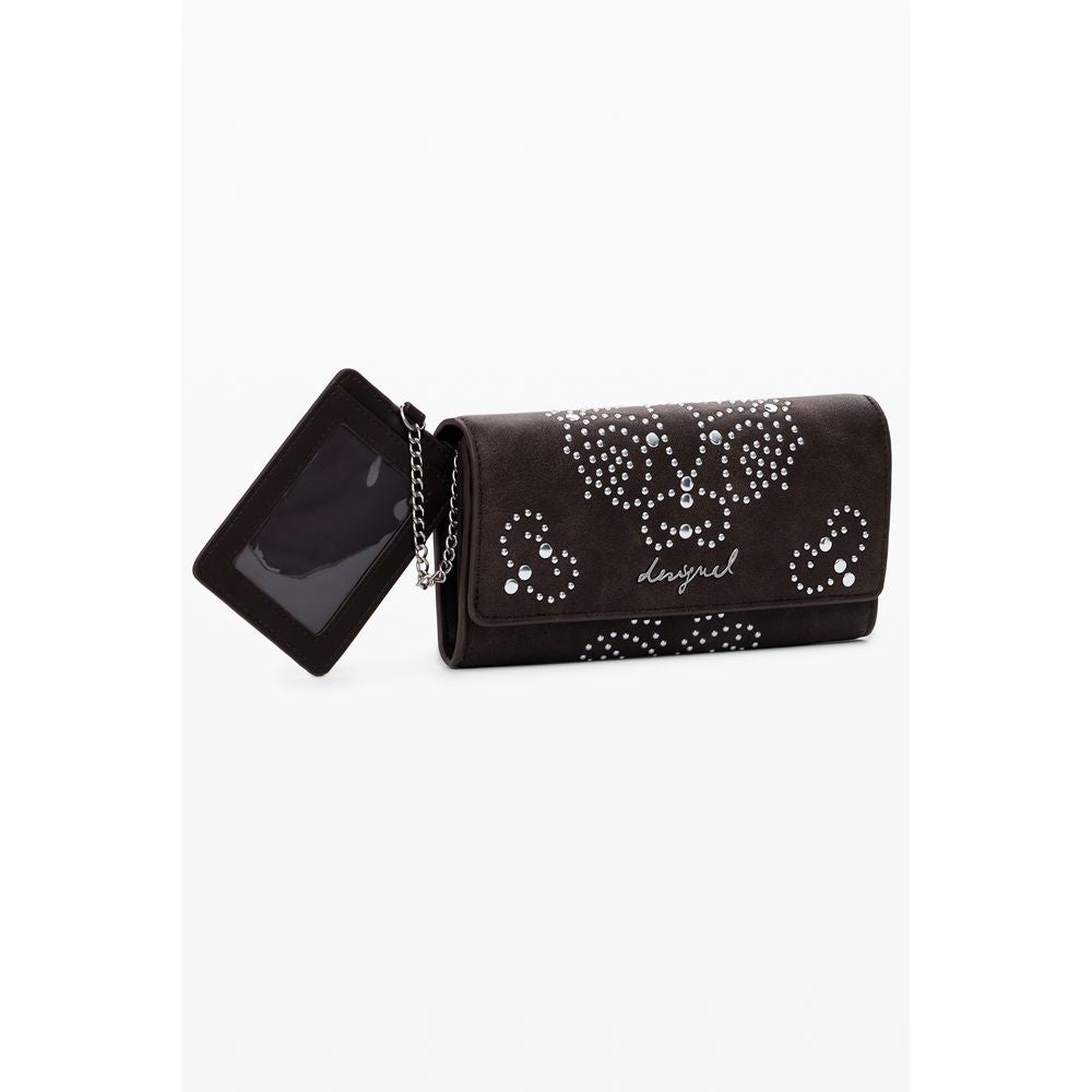 Desigual - Audacious Studded Poker Face Wallet - Brown Desigual