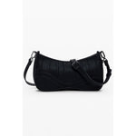 Desigual - Edgy Studded Textured Shoulder Bag - Black Desigual