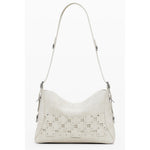 Desigual - Bold Woven Patchwork Shoulder Bag With Coin Purse - Beige Desigual