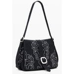 Desigual - Edgy Studded Polyethylene Shoulder Bag - Black Desigual