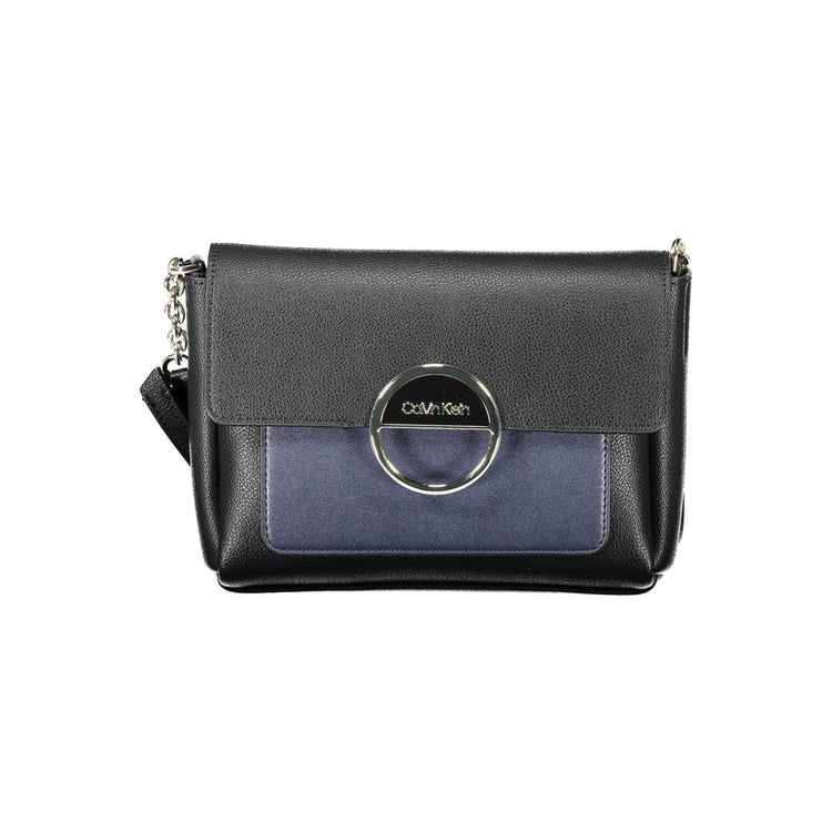 Calvin Klein - Sleek Polyethylene Structured Shoulder Bag - Black Calvin Klein