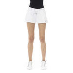 Just Cavalli - Relaxed Cotton Sweat Shorts with Logo Detail - White Just Cavalli