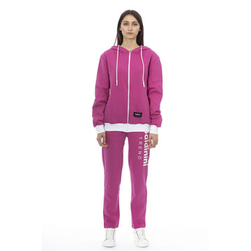 Baldinini Trend - Bold Logo Print Relaxed Fleece Tracksuit Set - Pink Baldinini Trend
