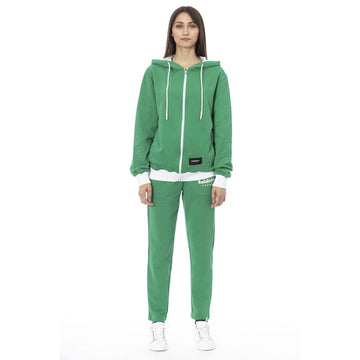 Baldinini Trend - Relaxed Cotton Fleece Zip Hoodie Tracksuit Set - Green Baldinini Trend