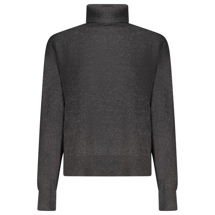 Pepe Jeans - Elegant Cotton Wool Cashmere Turtleneck Sweater - Black Pepe Jeans