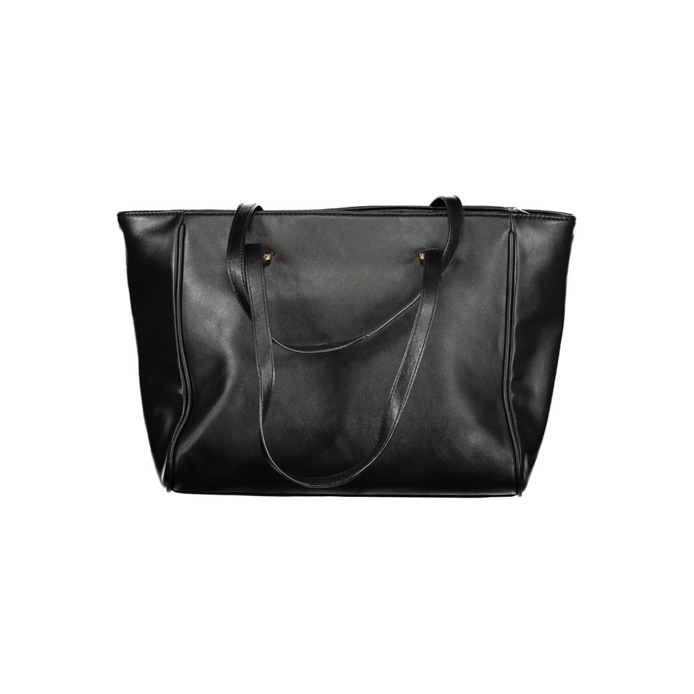 Laura Biagiotti - Bold Studded PVC Structured Shoulder Bag - Black Laura Biagiotti