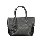 Laura Biagiotti - Sophisticated Quilted PVC Tote Bag with Tassel - Black Laura Biagiotti