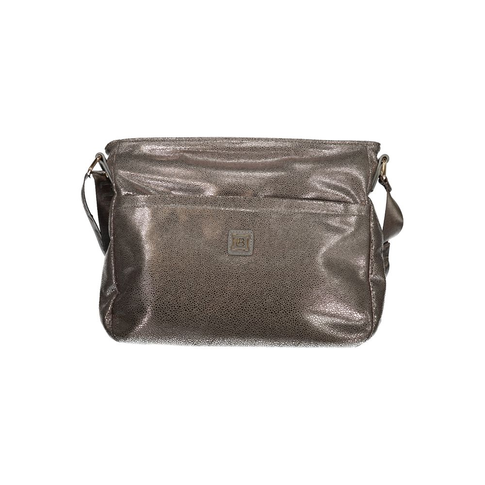 Laura Biagiotti - Sophisticated Metallic Textured Adjustable Shoulder Bag - Grey Laura Biagiotti