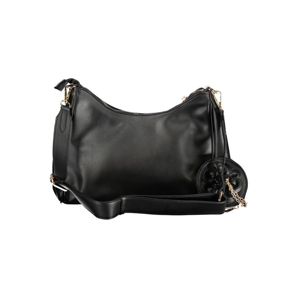 Laura Biagiotti - Elegant PVC Shoulder Bag with Detachable Coin Purse - Black Laura Biagiotti