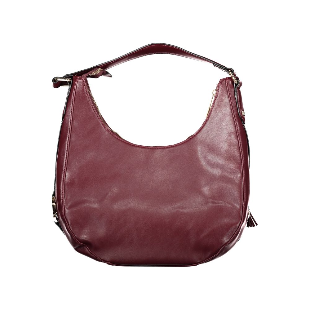 Laura Biagiotti - Chic Quilted PVC Shoulder Bag With Tassel Detail - Red Laura Biagiotti