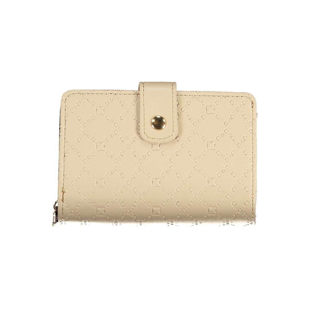 Laura Biagiotti - Chic Studded Textured Wallet - Beige Laura Biagiotti