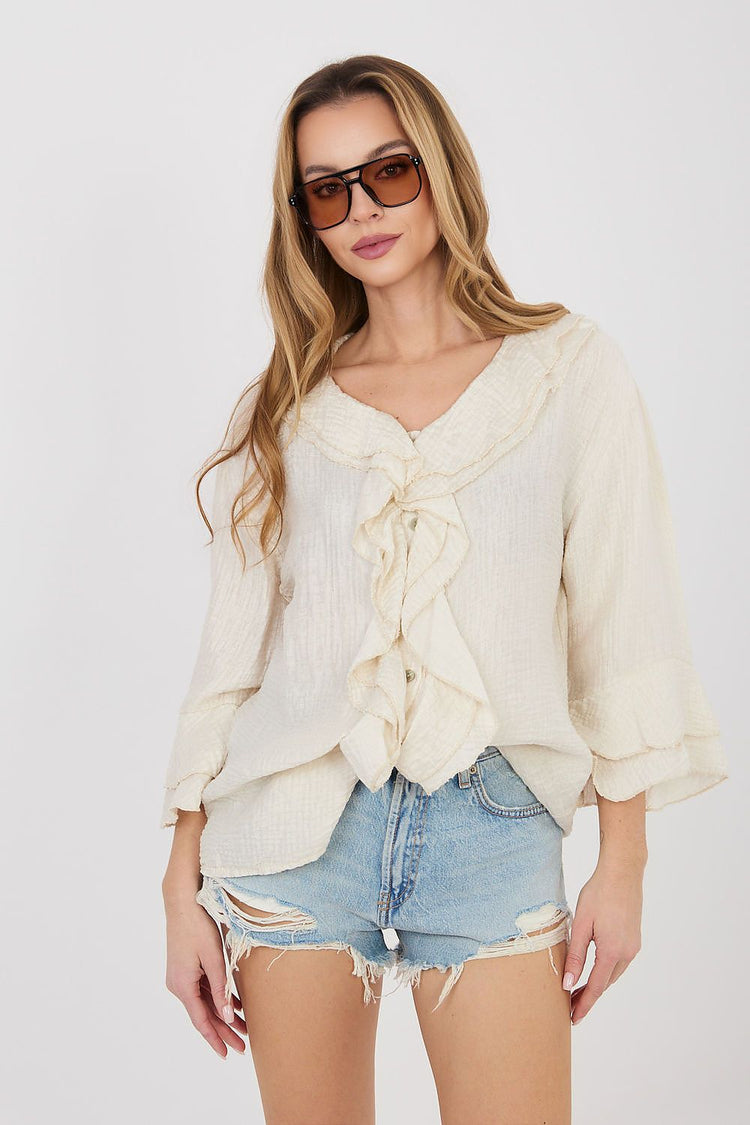  Cămașă cu mâneci lungi model 225519 Italy Moda 