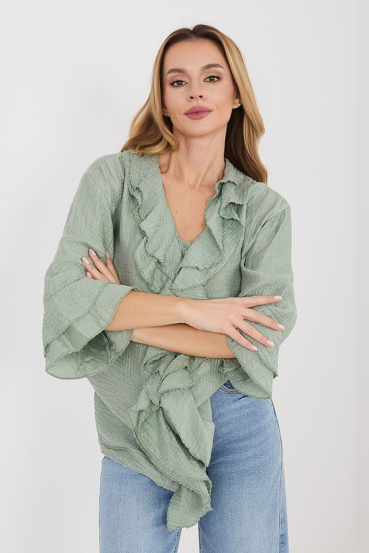  Cămașă cu mânecă lungă model 225521 Italy Moda 