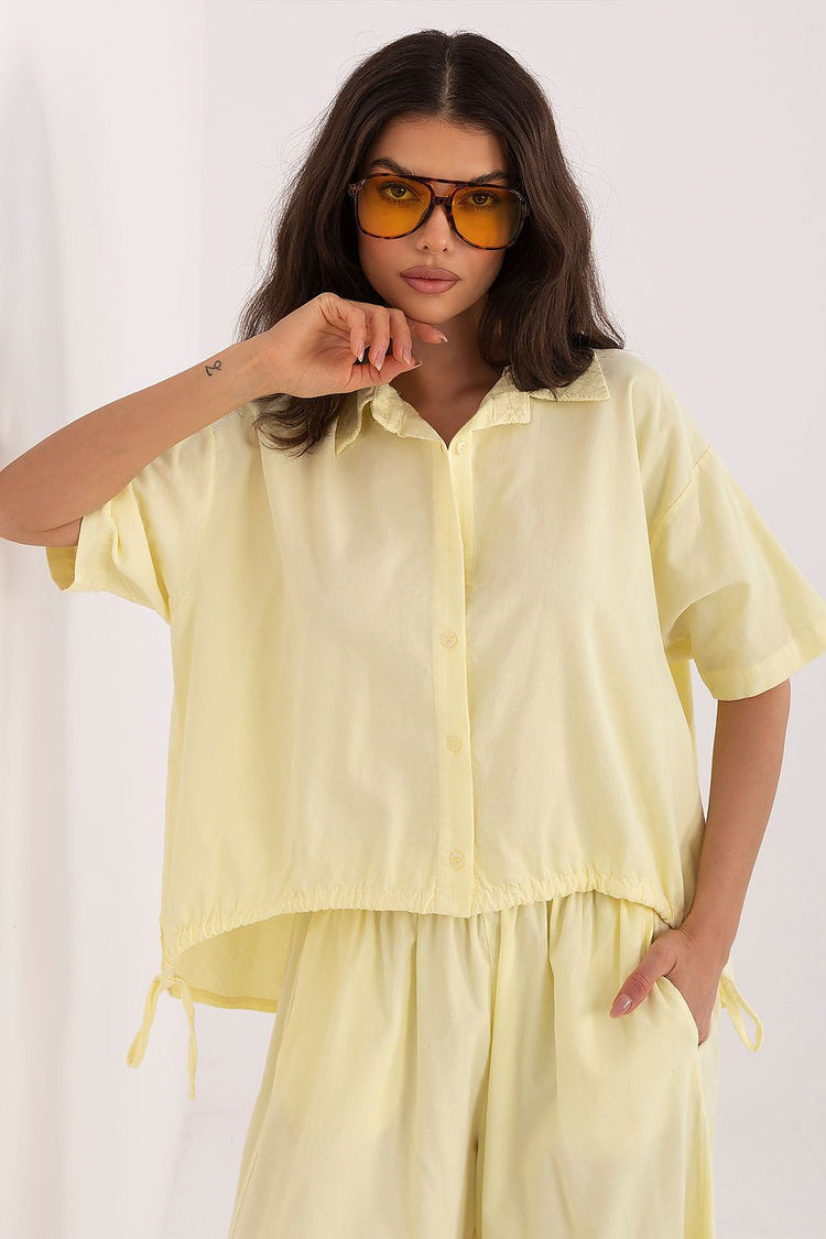  Cămașă cu mânecă scurtă model 226015 Italy Moda 